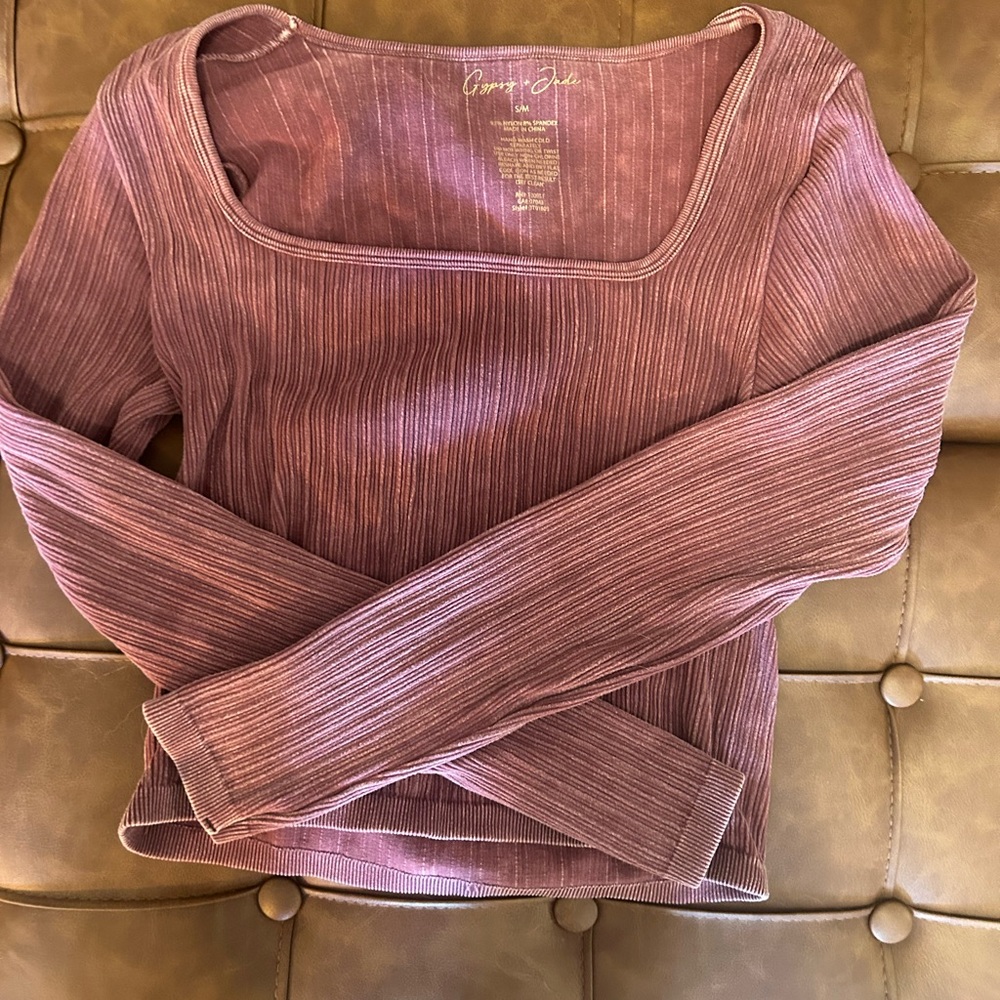 Maroon Gypsy + Jade longsleeve top Small